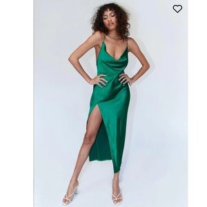 Princess Polly Satin Midi Dress